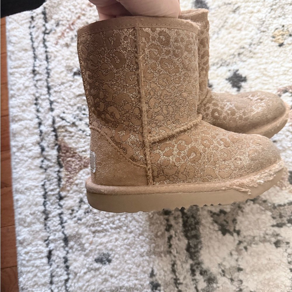 UGG Tan Leopard Print Boots